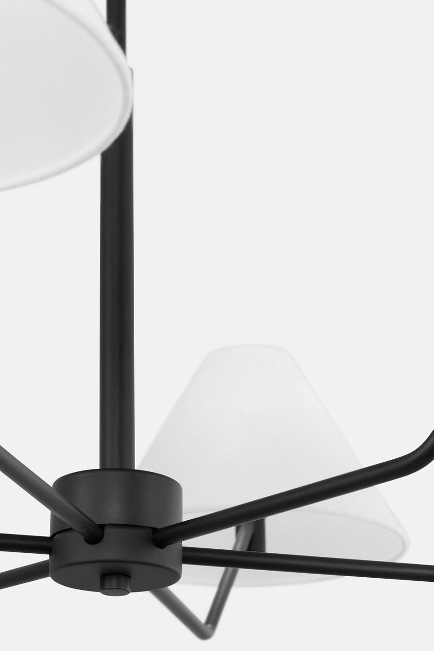 Burke Large Chandelier Midnight Black