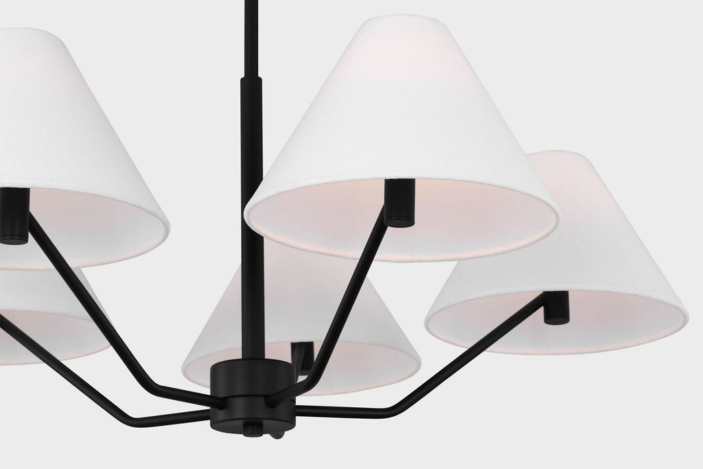 Burke Medium Chandelier Midnight Black