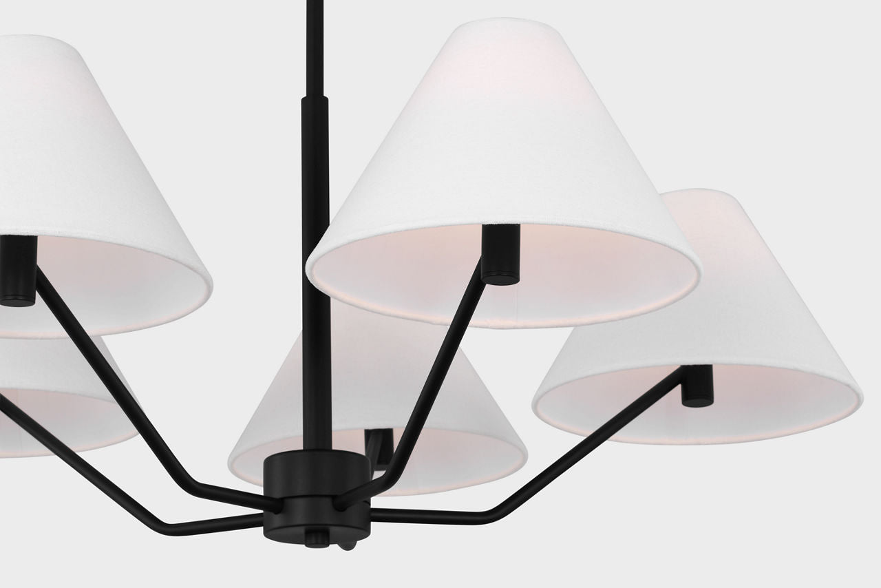 Burke Medium Chandelier Midnight Black