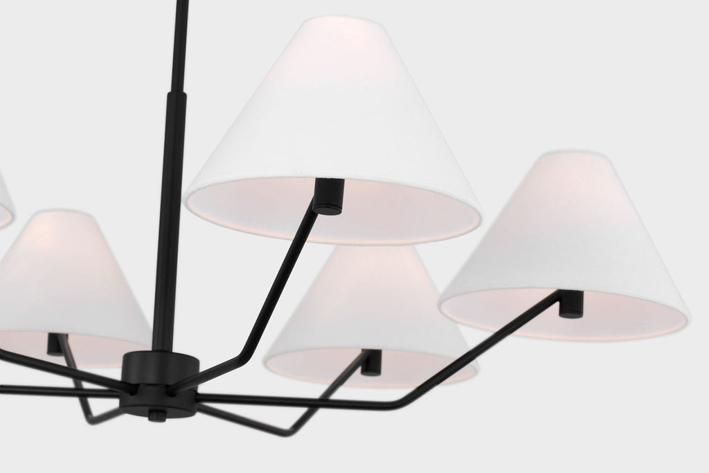 Burke Large Chandelier Midnight Black