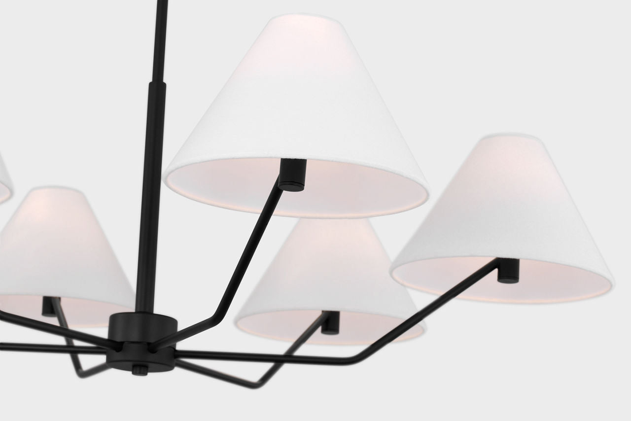 Burke Large Chandelier Midnight Black