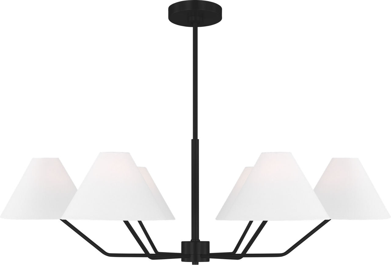 Burke Large Chandelier Midnight Black