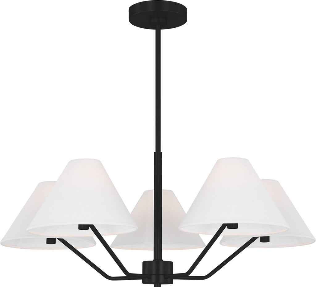 Burke Medium Chandelier Midnight Black
