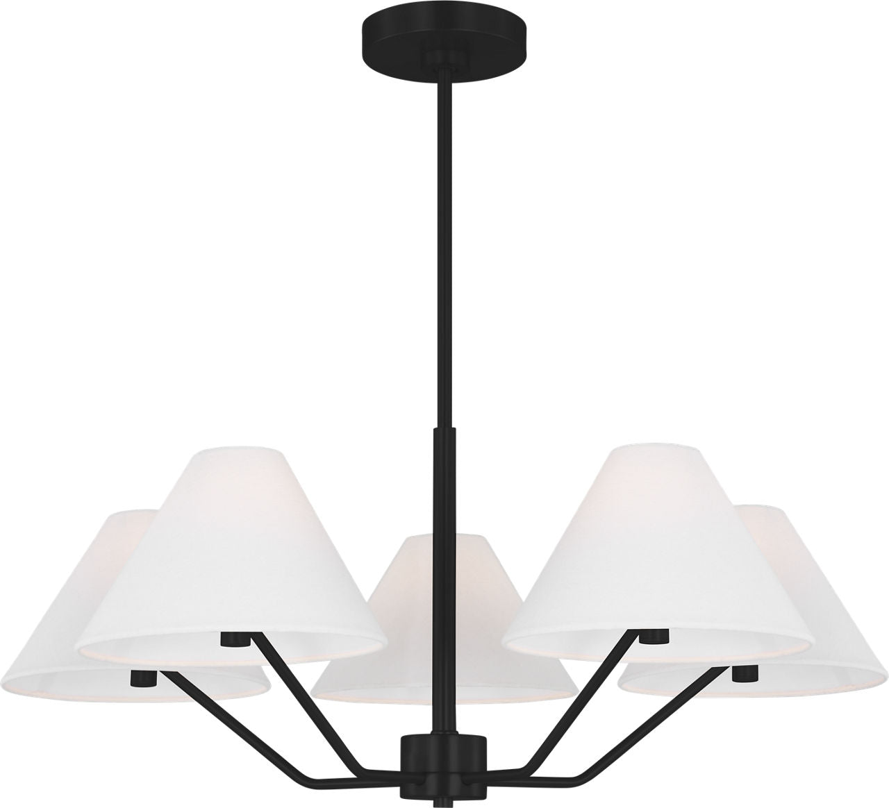 Burke Medium Chandelier Midnight Black