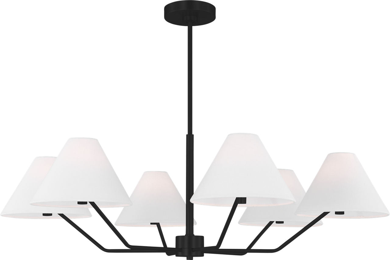 Burke Large Chandelier Midnight Black
