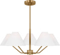 Burke Medium Chandelier Satin Brass