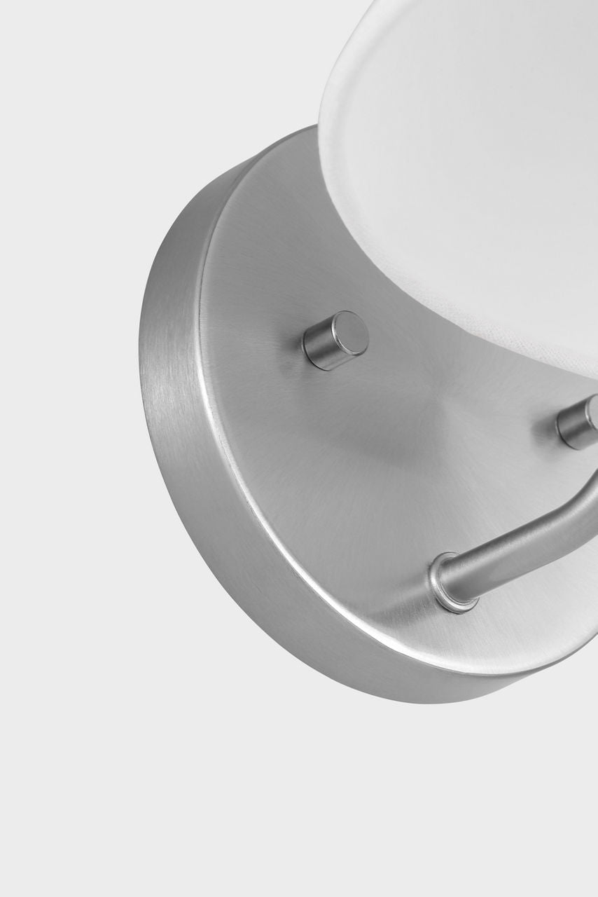 Burke Medium Sconce Brushed Steel