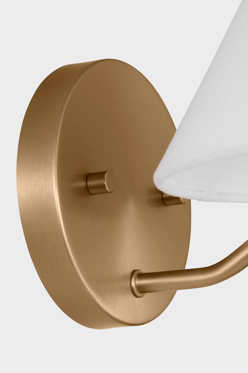 Burke Medium Sconce Satin Brass