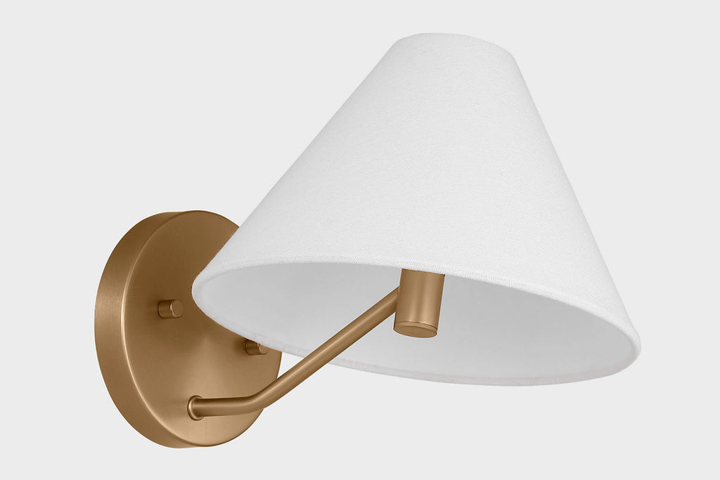 Burke Medium Sconce Satin Brass