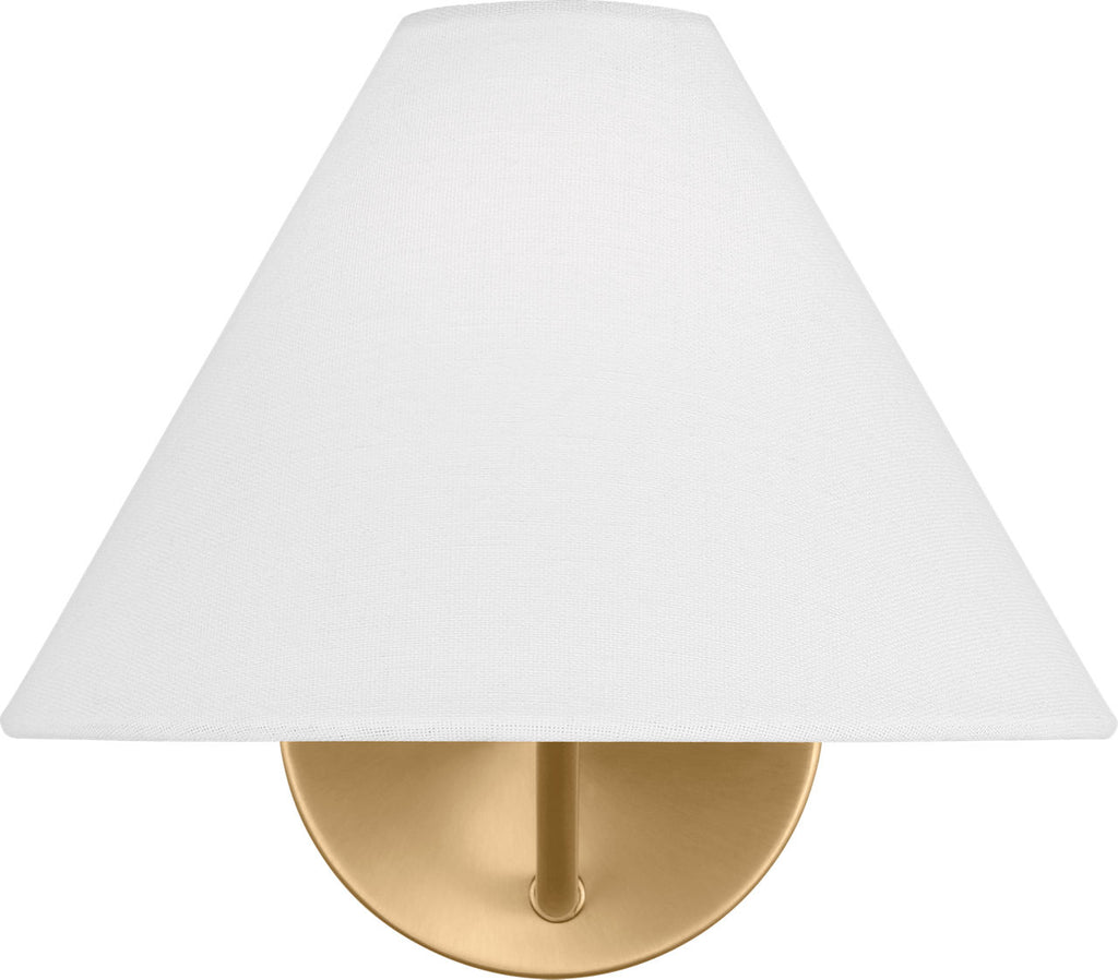 Burke Medium Sconce Satin Brass