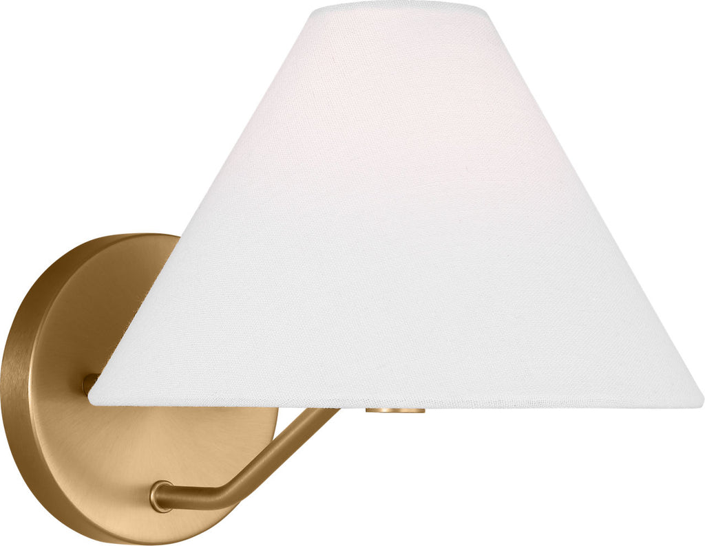 Burke Medium Sconce Satin Brass