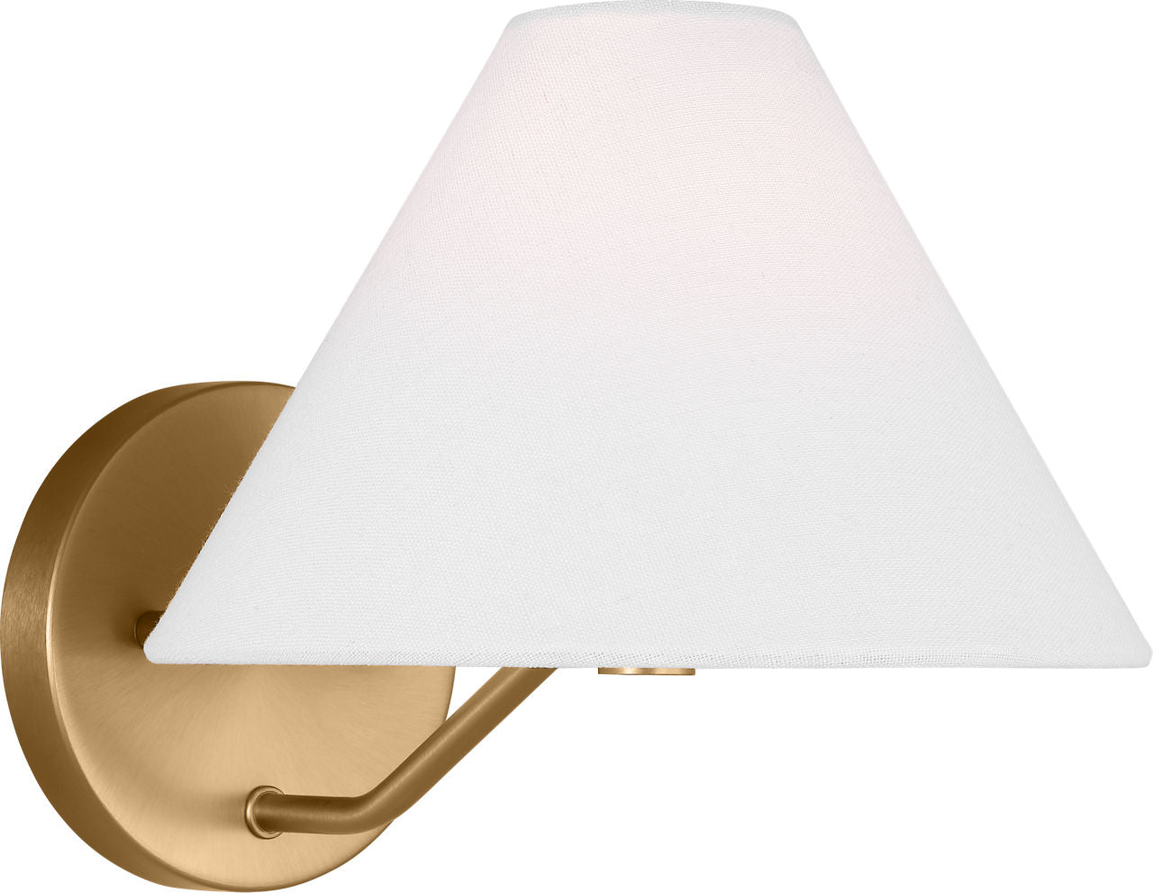 Burke Medium Sconce Satin Brass