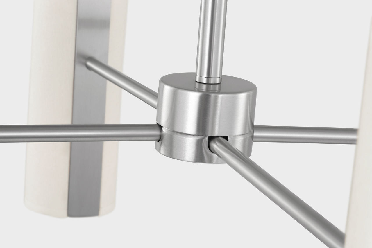 Capalino Large Chandelier Brushed Steel