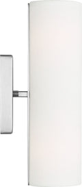 Capalino Medium Double Sconce Brushed Steel