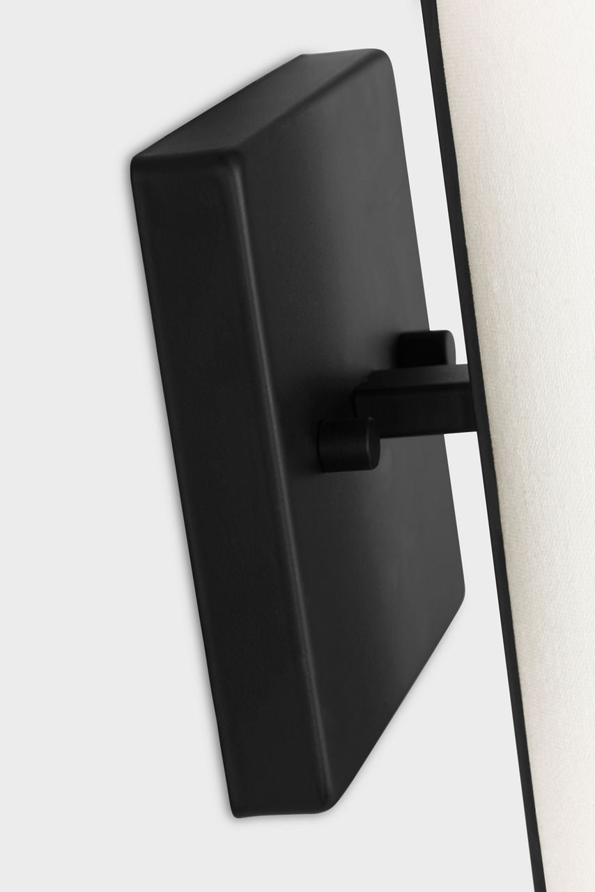 Capalino Medium Double Sconce Midnight Black