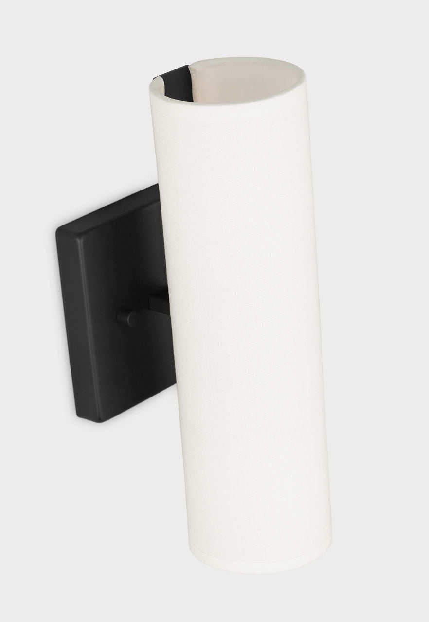 Capalino Medium Double Sconce Midnight Black