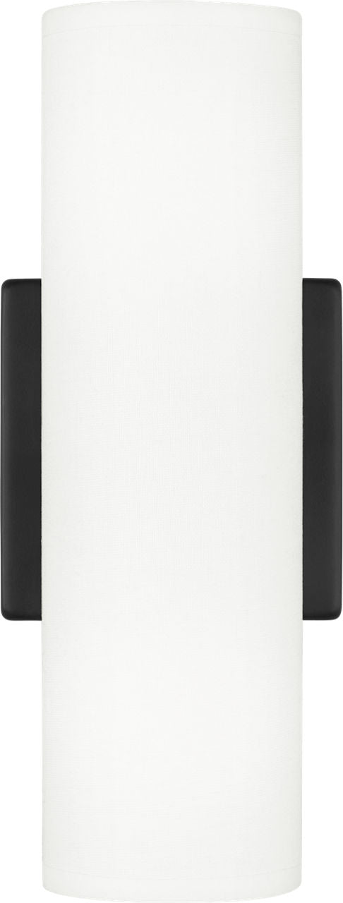 Capalino Medium Double Sconce Midnight Black