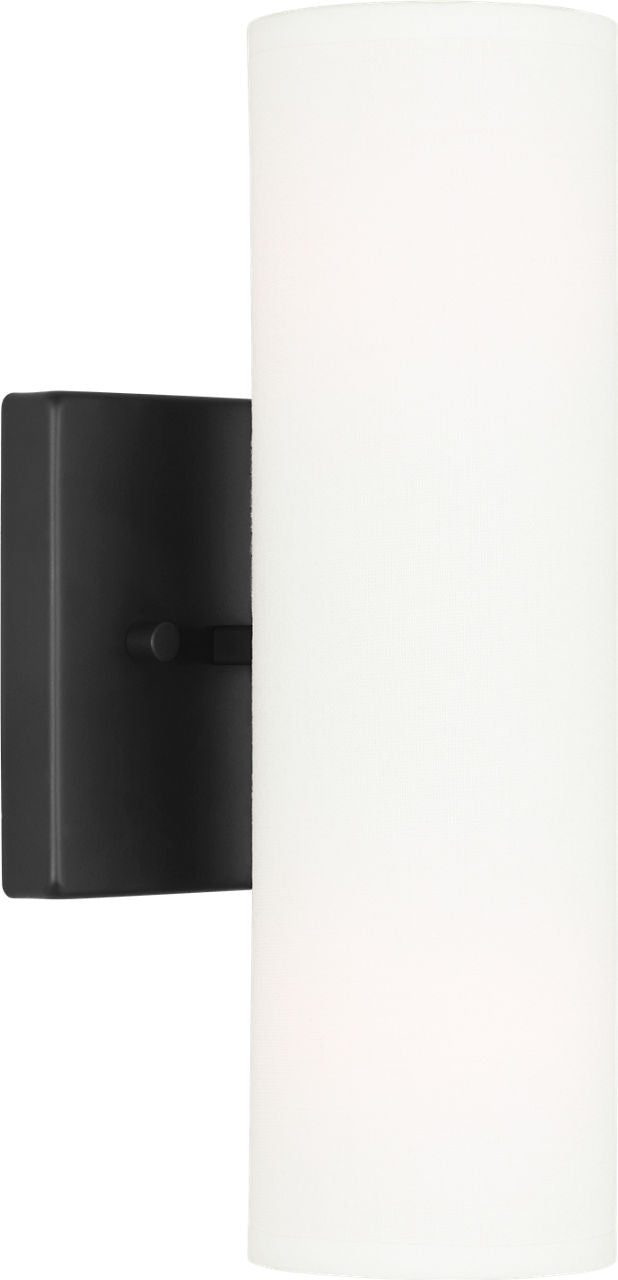 Capalino Medium Double Sconce Midnight Black