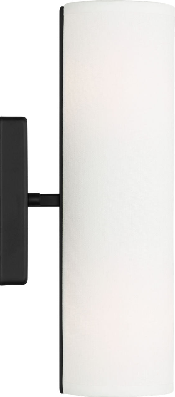 Capalino Medium Double Sconce Midnight Black