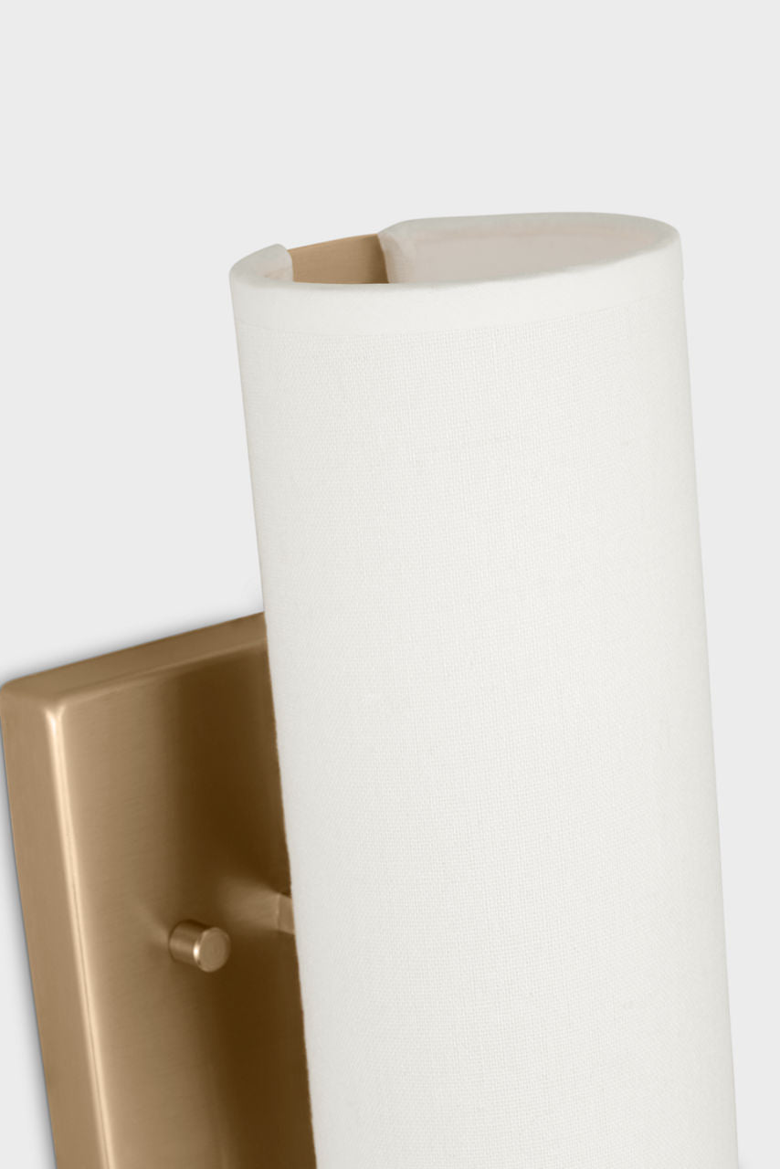 Capalino Medium Double Sconce Satin Brass