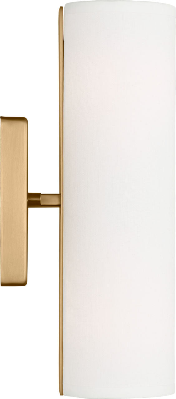 Capalino Medium Double Sconce Satin Brass