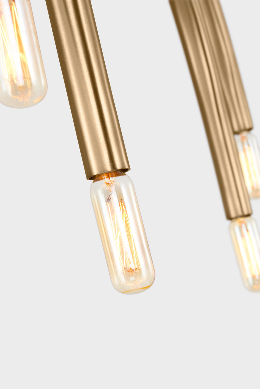 Hadden Small Chandelier Satin Brass