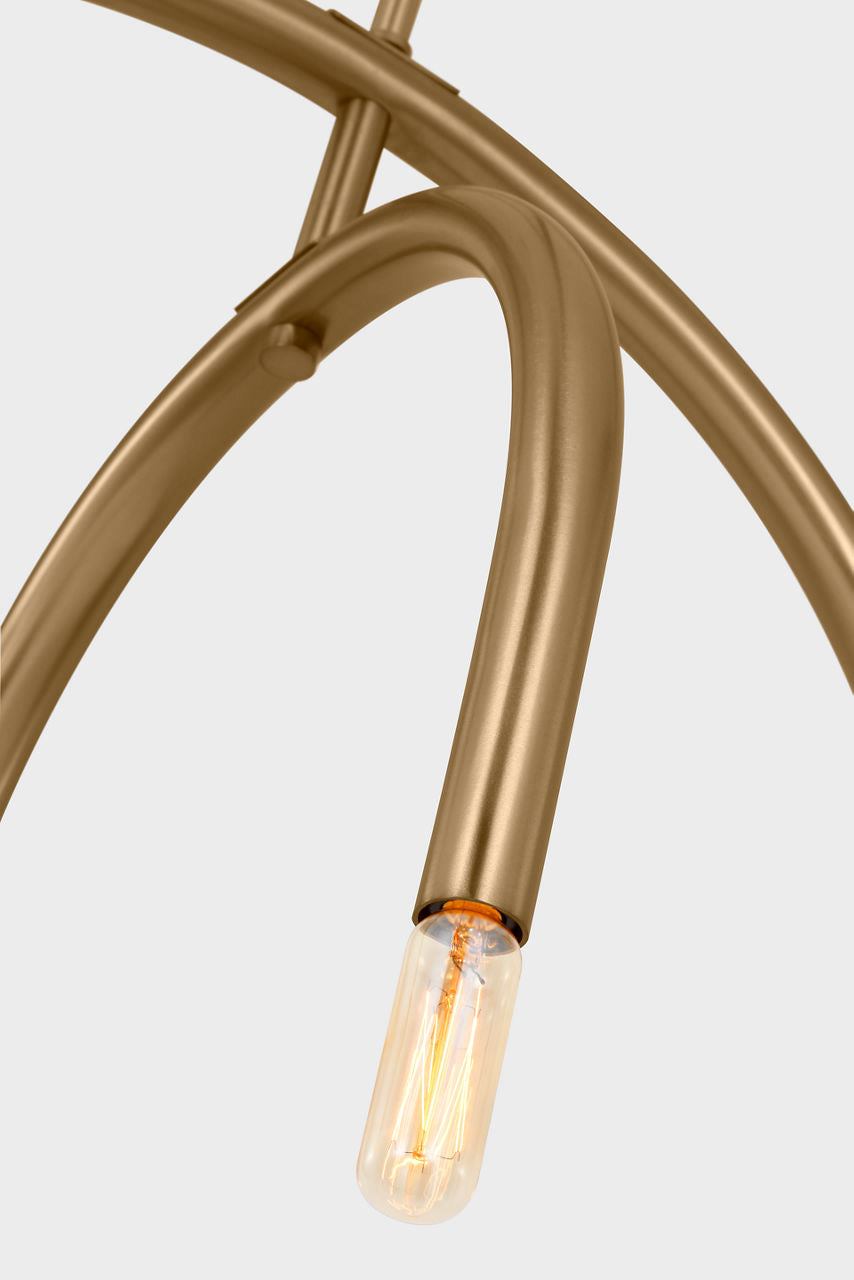 Hadden Medium Chandelier Satin Brass