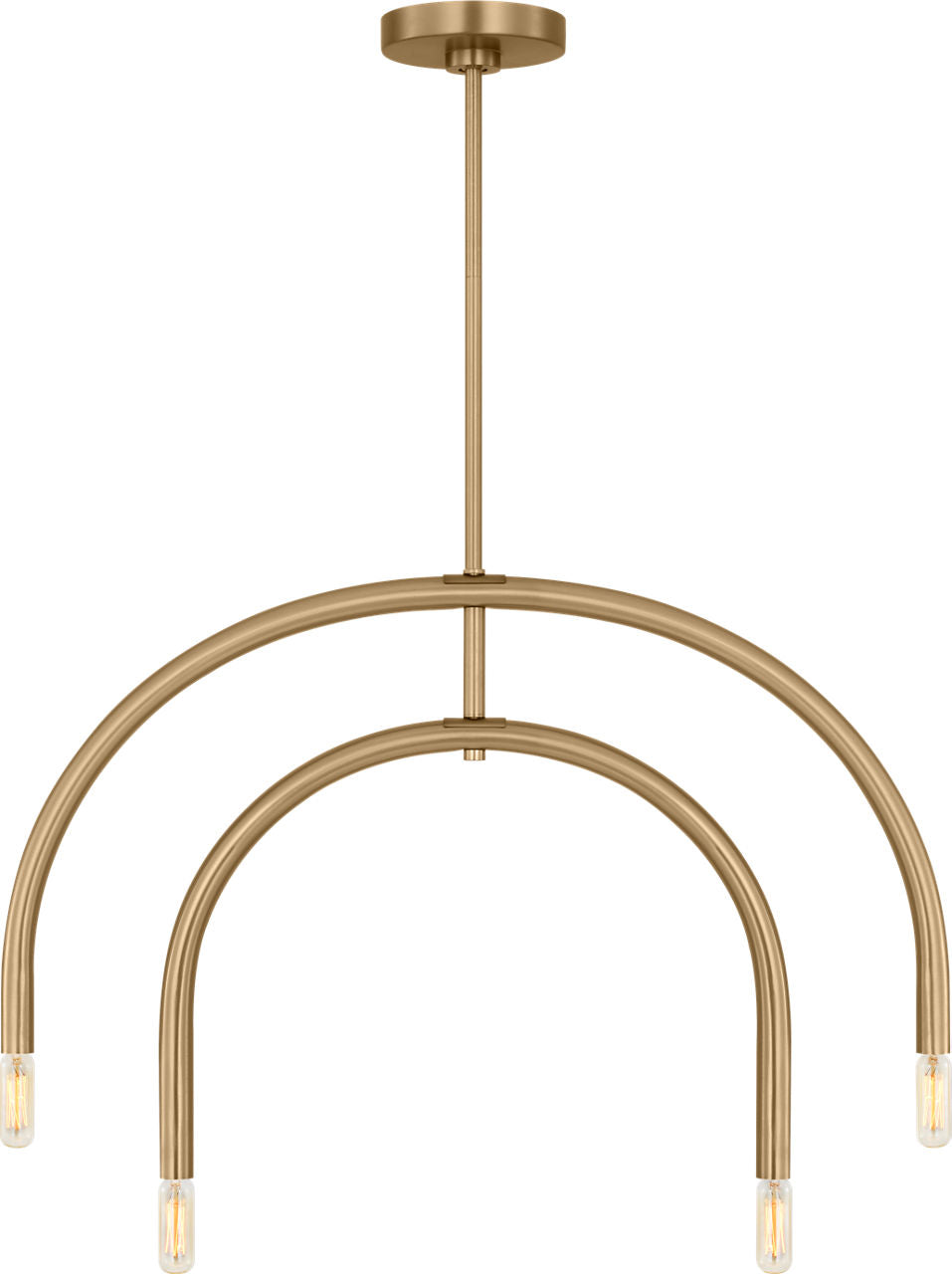 Hadden Small Chandelier Satin Brass