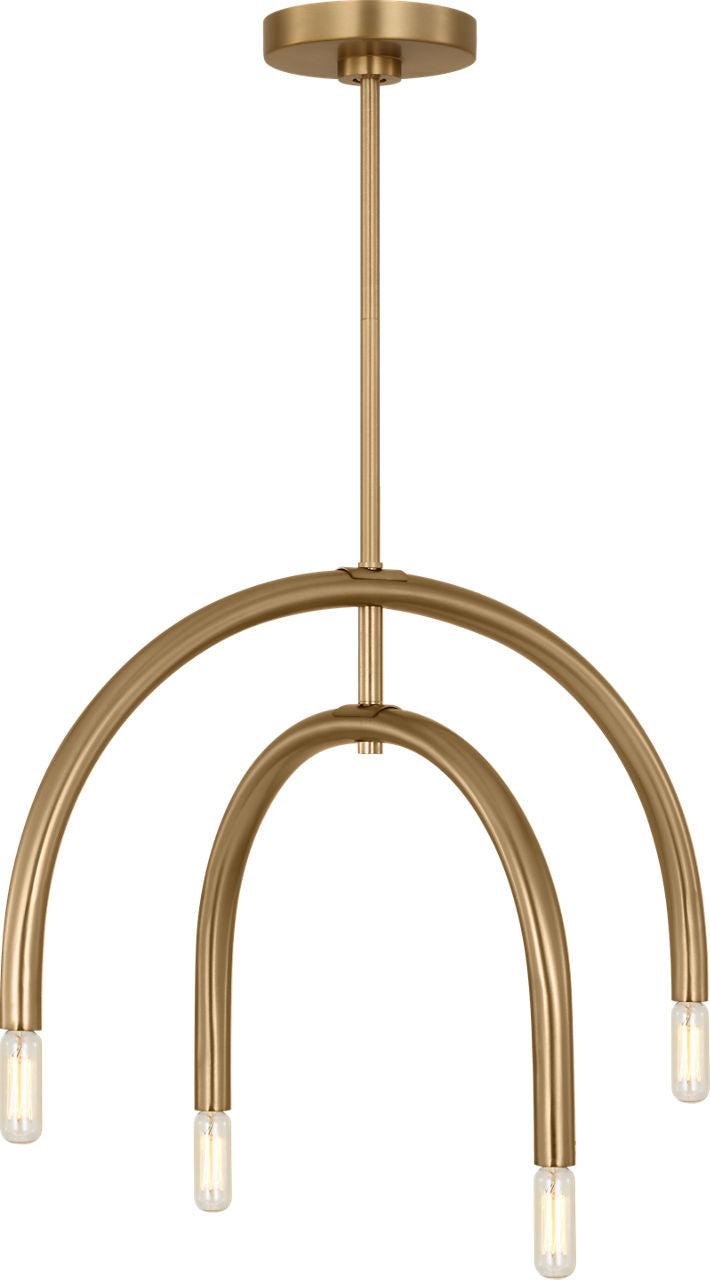 Hadden Medium Chandelier Satin Brass