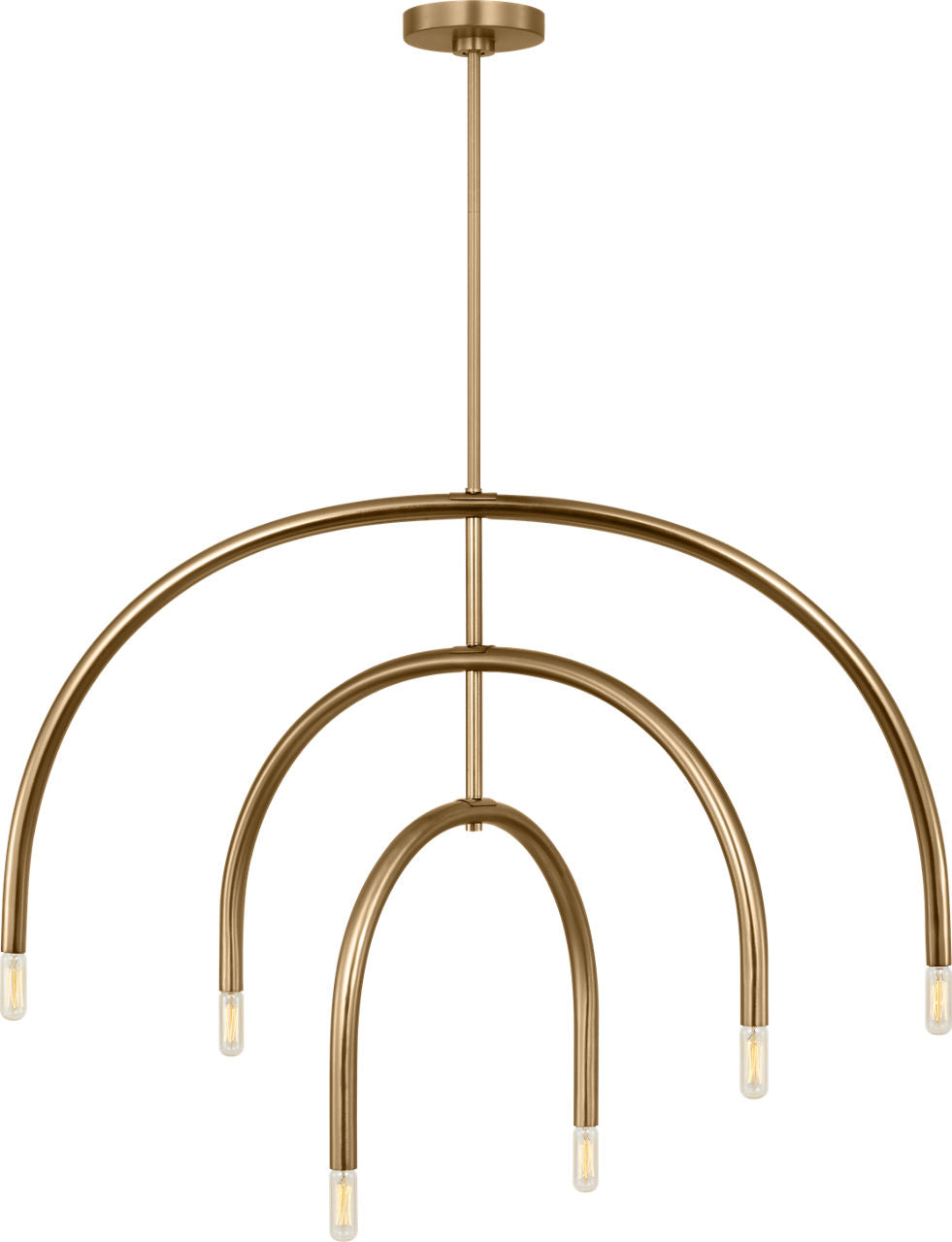Hadden Large Chandelier Satin Brass