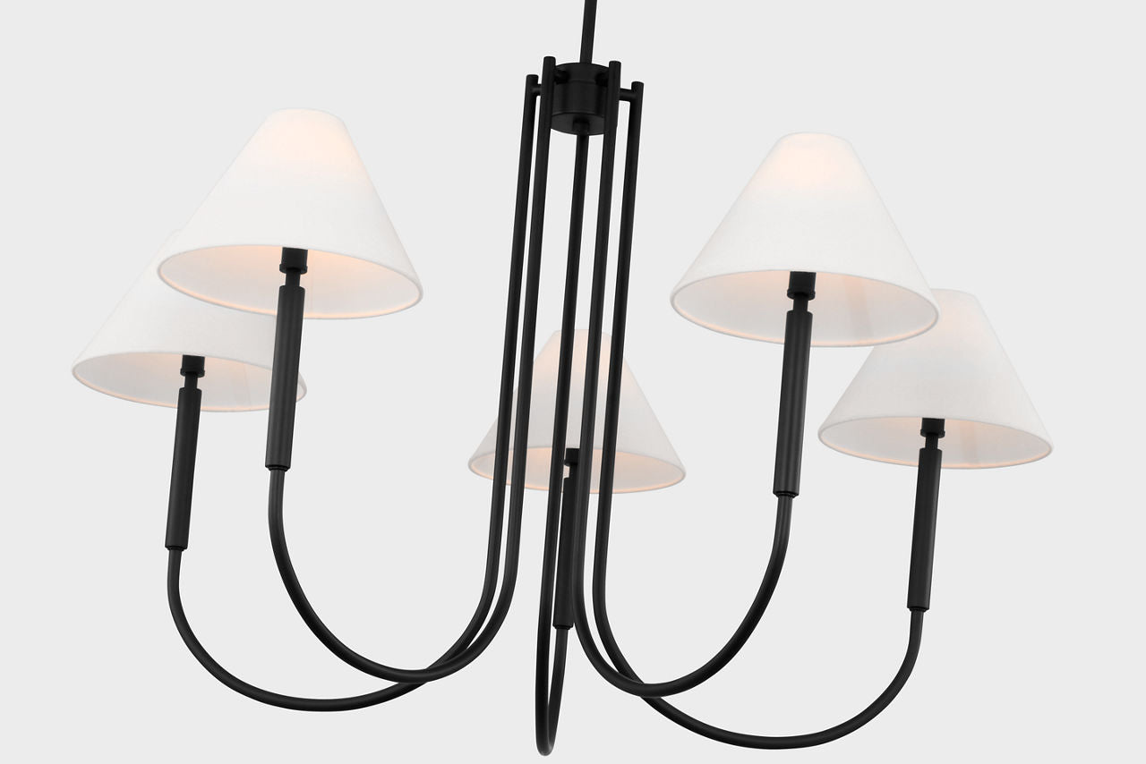 Porteau Large Chandelier Midnight Black
