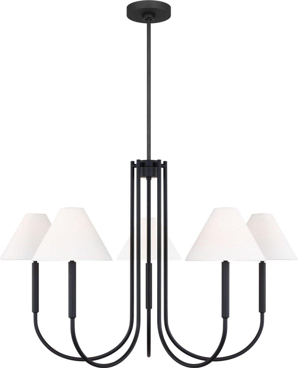 Porteau Large Chandelier Midnight Black
