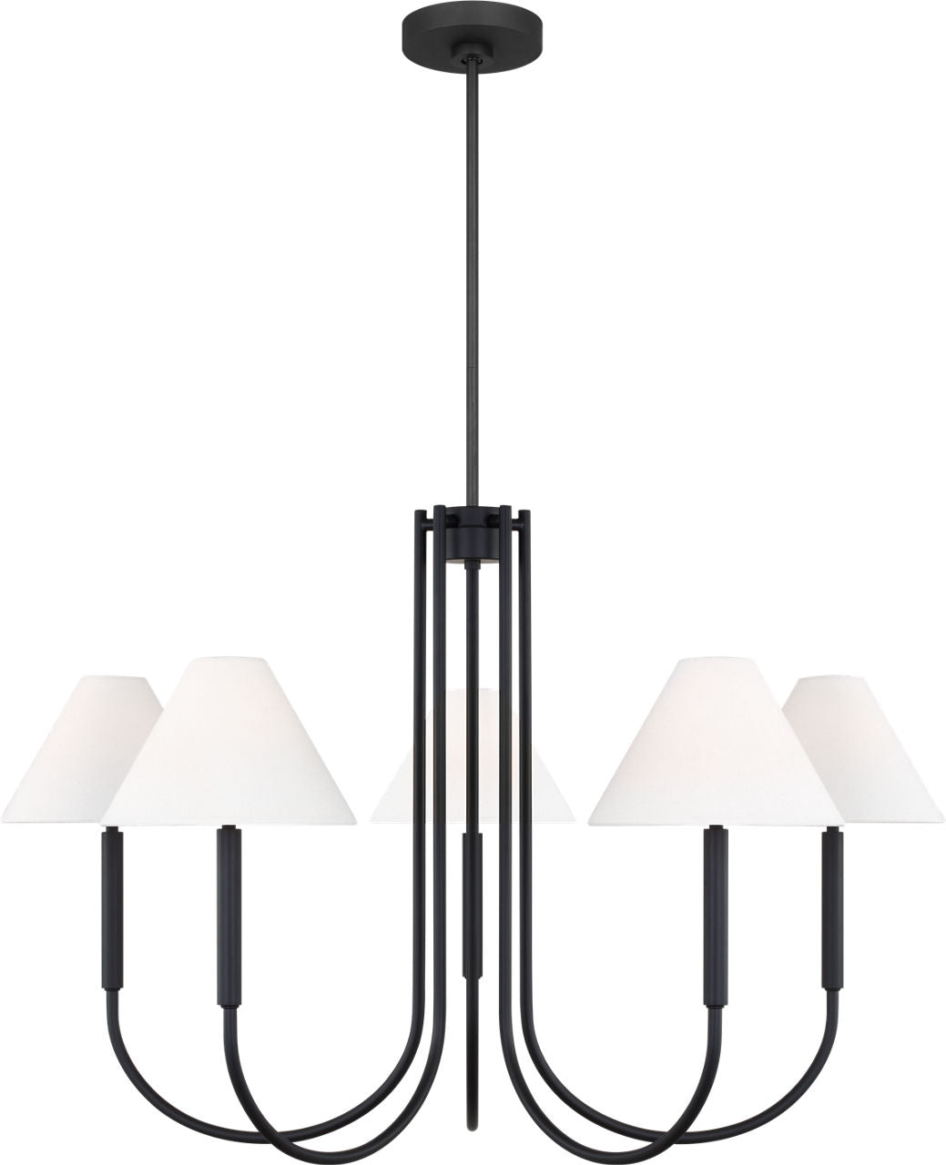 Porteau Large Chandelier Midnight Black