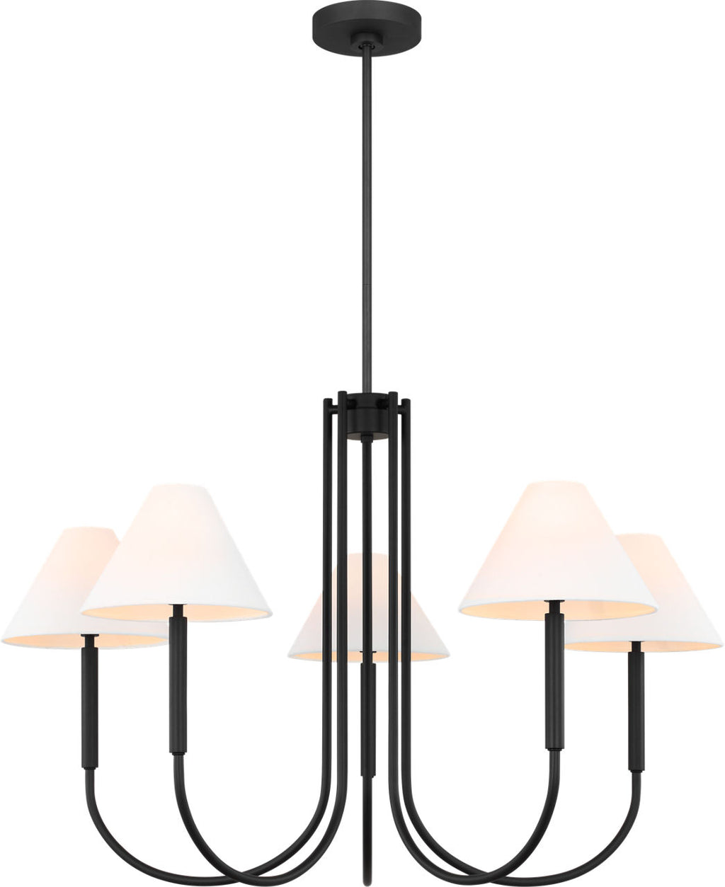 Porteau Large Chandelier Midnight Black