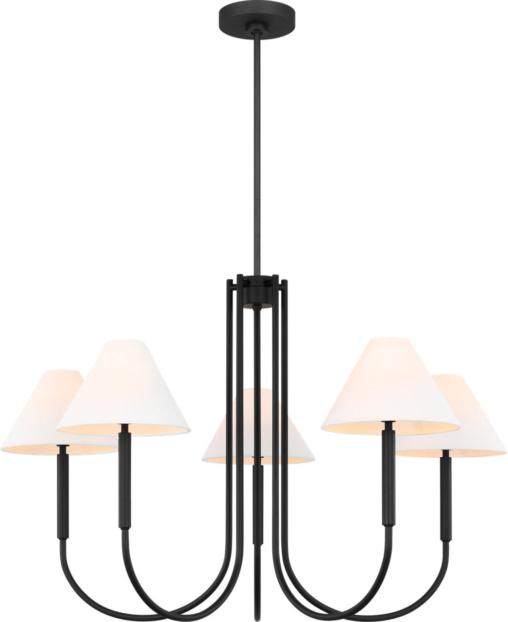 Porteau Large Chandelier Midnight Black