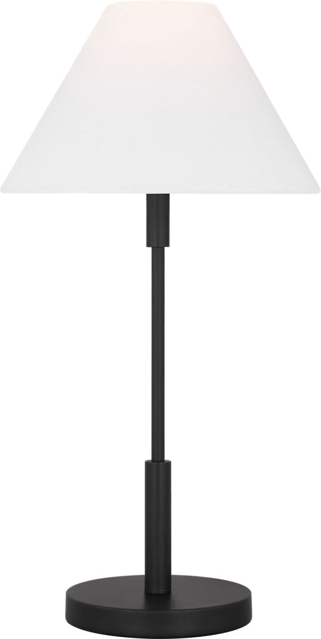 Porteau Medium Table Lamp Midnight Black Bulbs Inc
