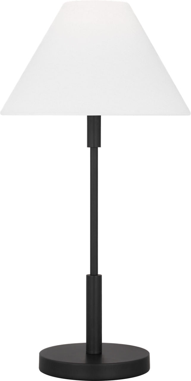 Porteau Medium Table Lamp Midnight Black Bulbs Inc