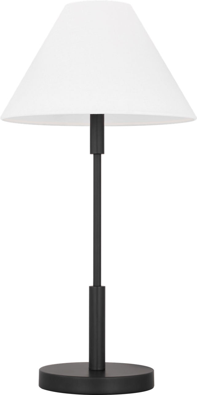 Porteau Medium Table Lamp Midnight Black Bulbs Inc