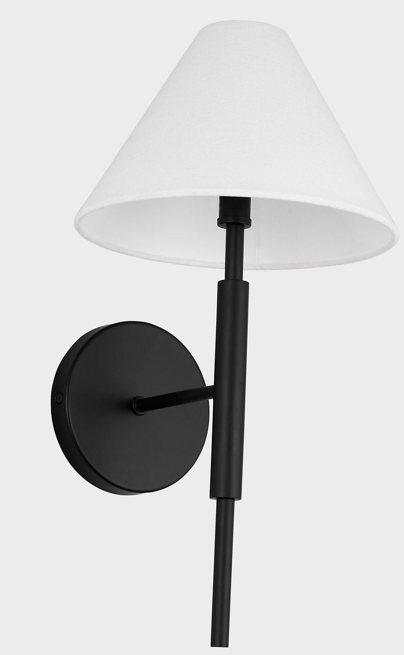 Porteau Medium Sconce Midnight Black