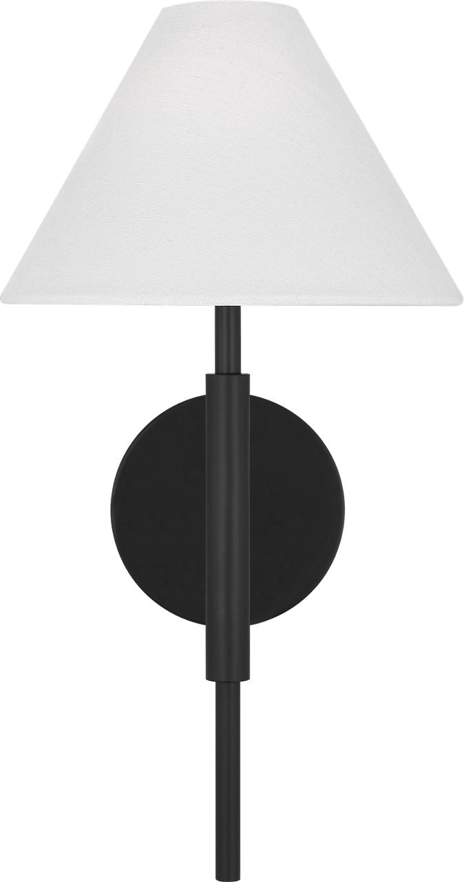 Porteau Medium Sconce Midnight Black
