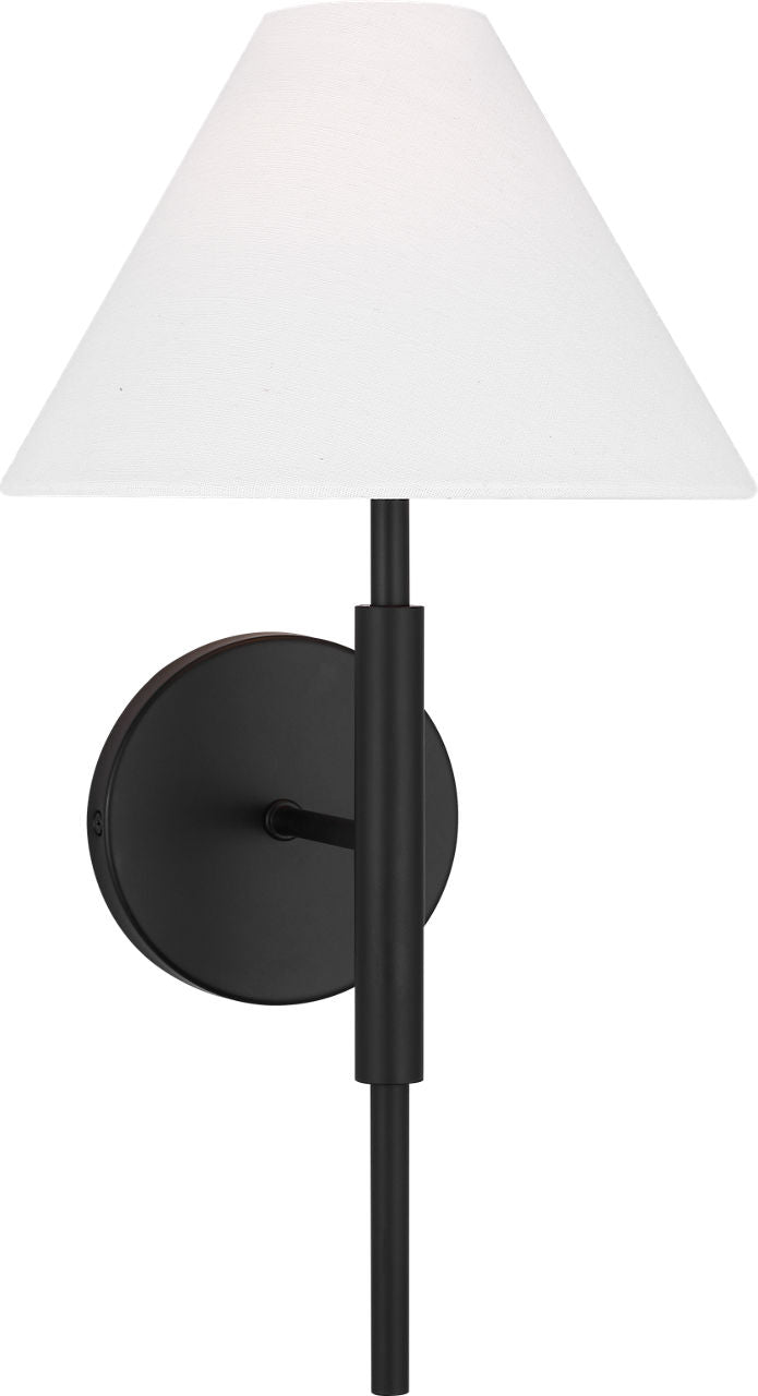Porteau Medium Sconce Midnight Black