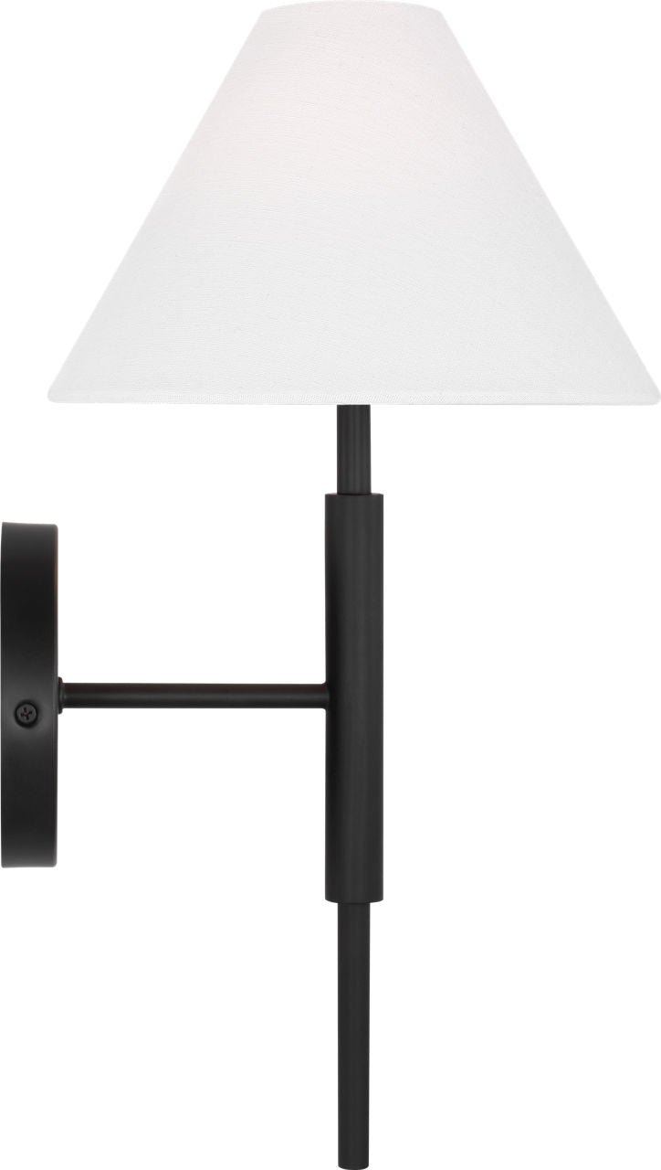 Porteau Medium Sconce Midnight Black