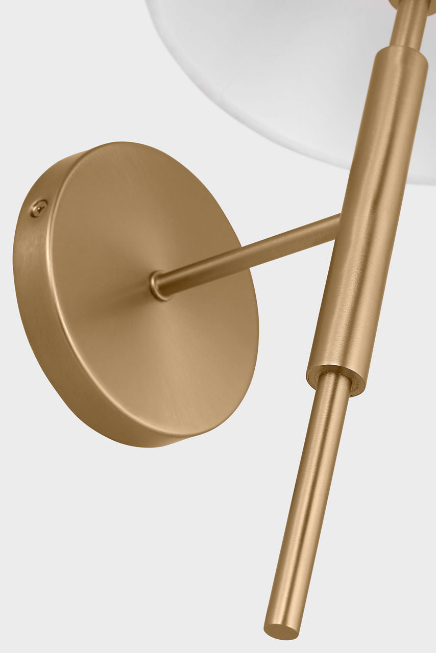 Porteau Medium Sconce Satin Brass