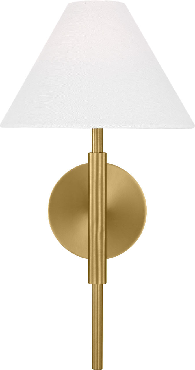 Porteau Medium Sconce Satin Brass