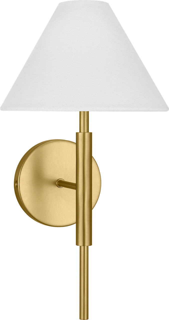 Porteau Medium Sconce Satin Brass
