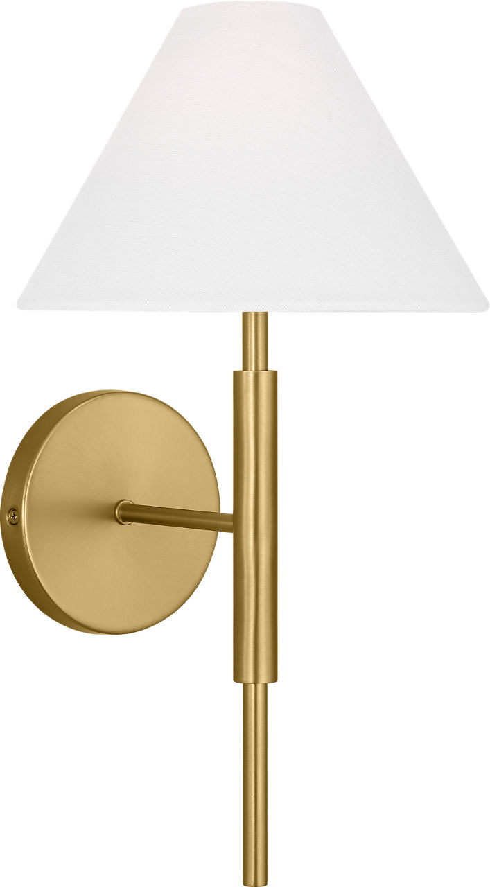 Porteau Medium Sconce Satin Brass