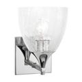 Toffino 1-Light Bath Sconce | Chrome | Clear Crackle Glass