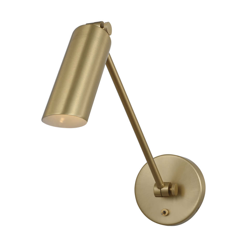 Frasar Arm Medium Sconce Satin Brass