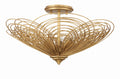 Doral 19'' Renaissance Gold Semi Flush Mount