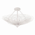 Doral 24'' Matte White Semi Flush Mount